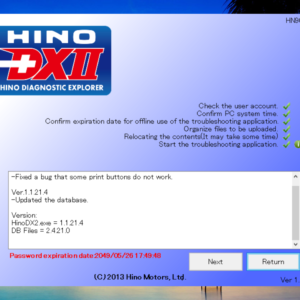 Hino-DX2-v1.1.21.4.Hino DX2 is a powerful diagnostic tool for Hino trucks. It offers customization options, monitoring functions, and reprogramming capabilities. Stay tuned for an in-depth look at its features and benefits. Explore how Hino DX2 can optimize your fleet management and maintenance processes.DOWNLOAD Hino Diagnostic eXplorer 2 – Hino DX2 v1.1.21.4 with keygen unlocked ( Hino trucks )